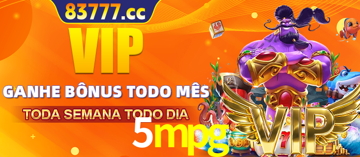 Banner promocional do 5mpg oferecendo 100% de recompensas adicionais contínuas para quem fizer o login diário (Daily sign-in), com um mascote de coelho.