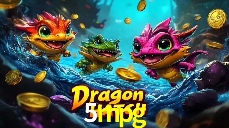 Arte promocional do jogo Dragon Hatch com três adoráveis dragões bebês nadando entre moedas de ouro, um dos slots mais divertidos para jogar no cassino 5mpg.