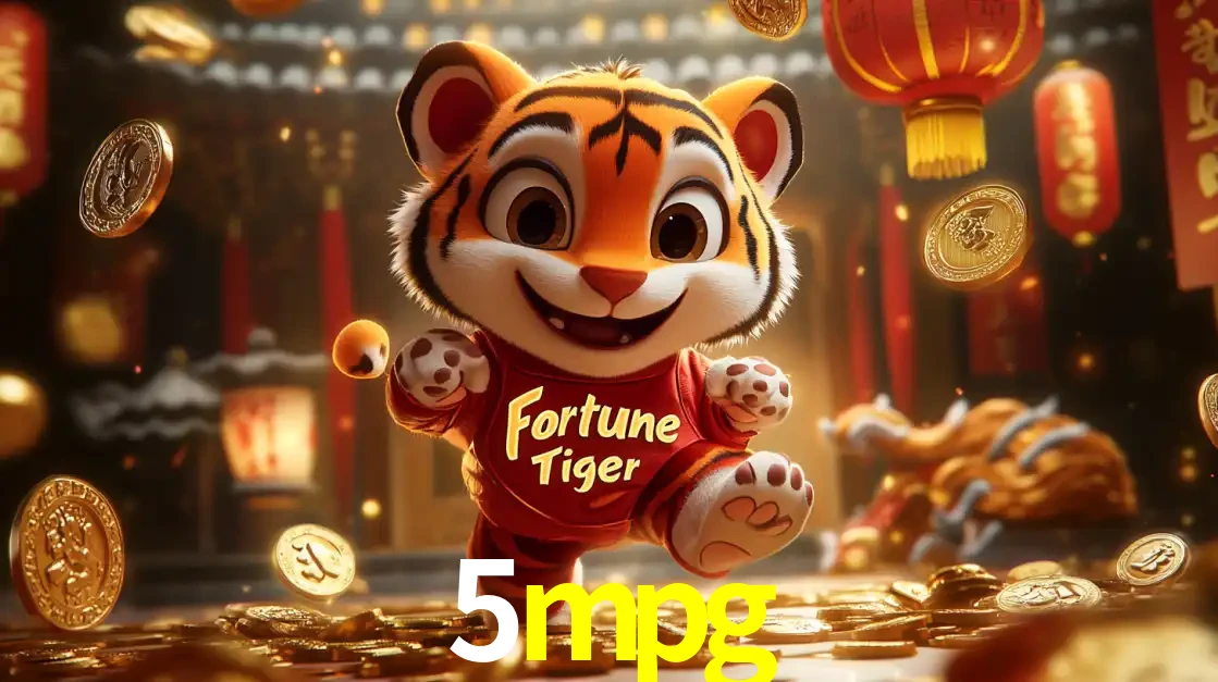 O alegre personagem do Fortune Tiger correndo sobre um caminho de moedas de ouro, simbolizando os grandes prêmios e a diversão do popular jogo de slot do 5mpg.