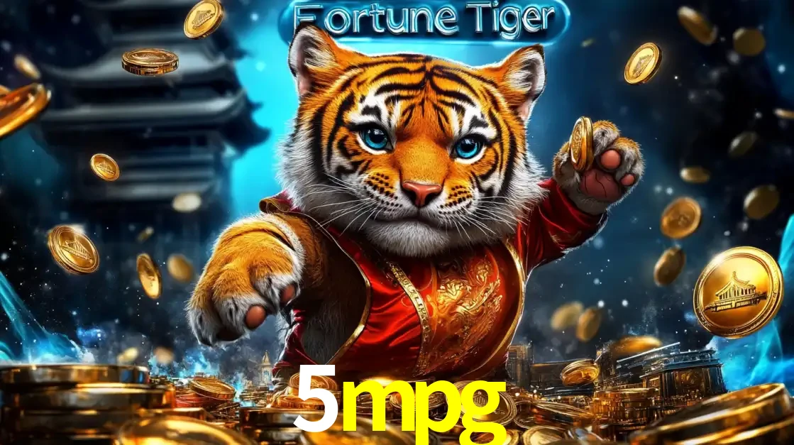 Imagem promocional do jogo de slot Fortune Tiger, com um tigre majestoso em traje tradicional cercado por uma fortuna em moedas de ouro, disponível agora no cassino 5mpg.