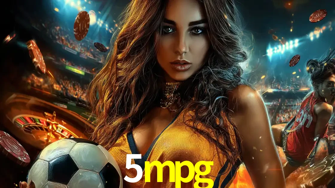 Mulher segurando uma bola de futebol em uma montagem que mistura a paixão esportiva com a emoção da roleta de cassino, tudo disponível na plataforma 5mpg.
